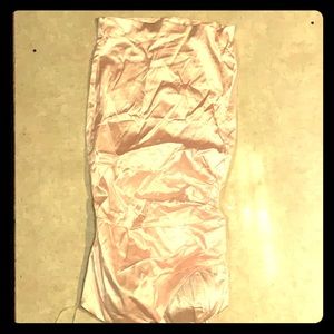 Shiny Pink strapless dress